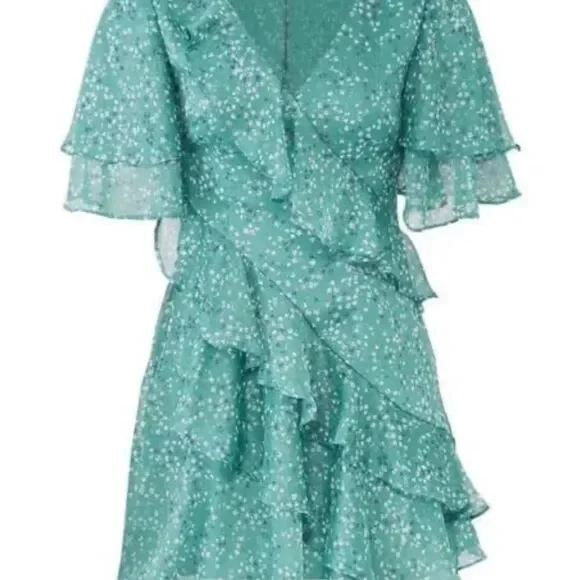 Keepsake the label Green floral mini dress - Picture 4 of 6